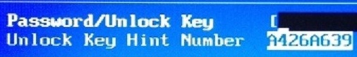 bios unlock key hint number